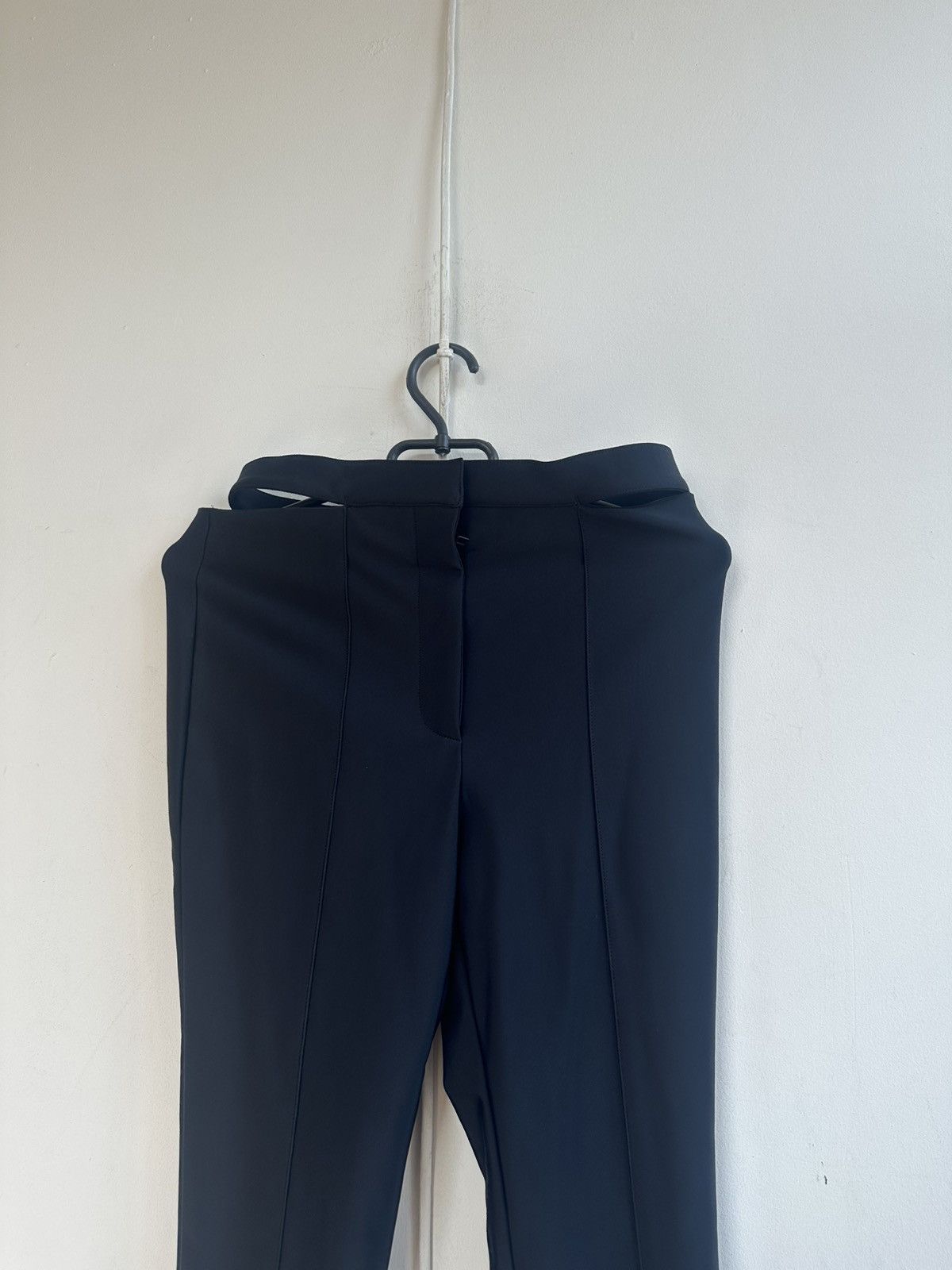 H&M × Mugler Black cut off flared pants Size 28" / US 6 / IT 42 - 9 Thumbnail