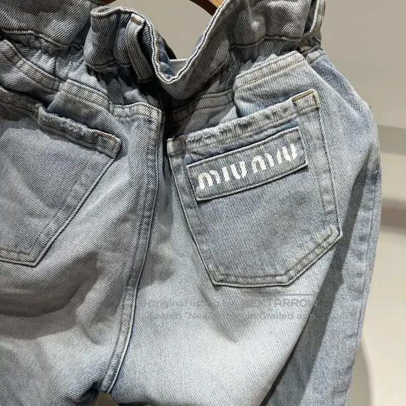 Miu Miu Miu Miu Light Blue Cotton Jeans for Women . Size 27" / US 4 / IT 40 - 4 Thumbnail