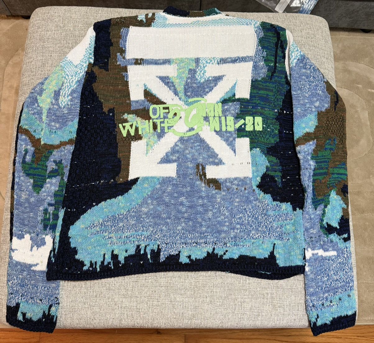 Off-White Off White Waterfall Knit Sweater Size US L / EU 52-54 / 3 - 7 Thumbnail