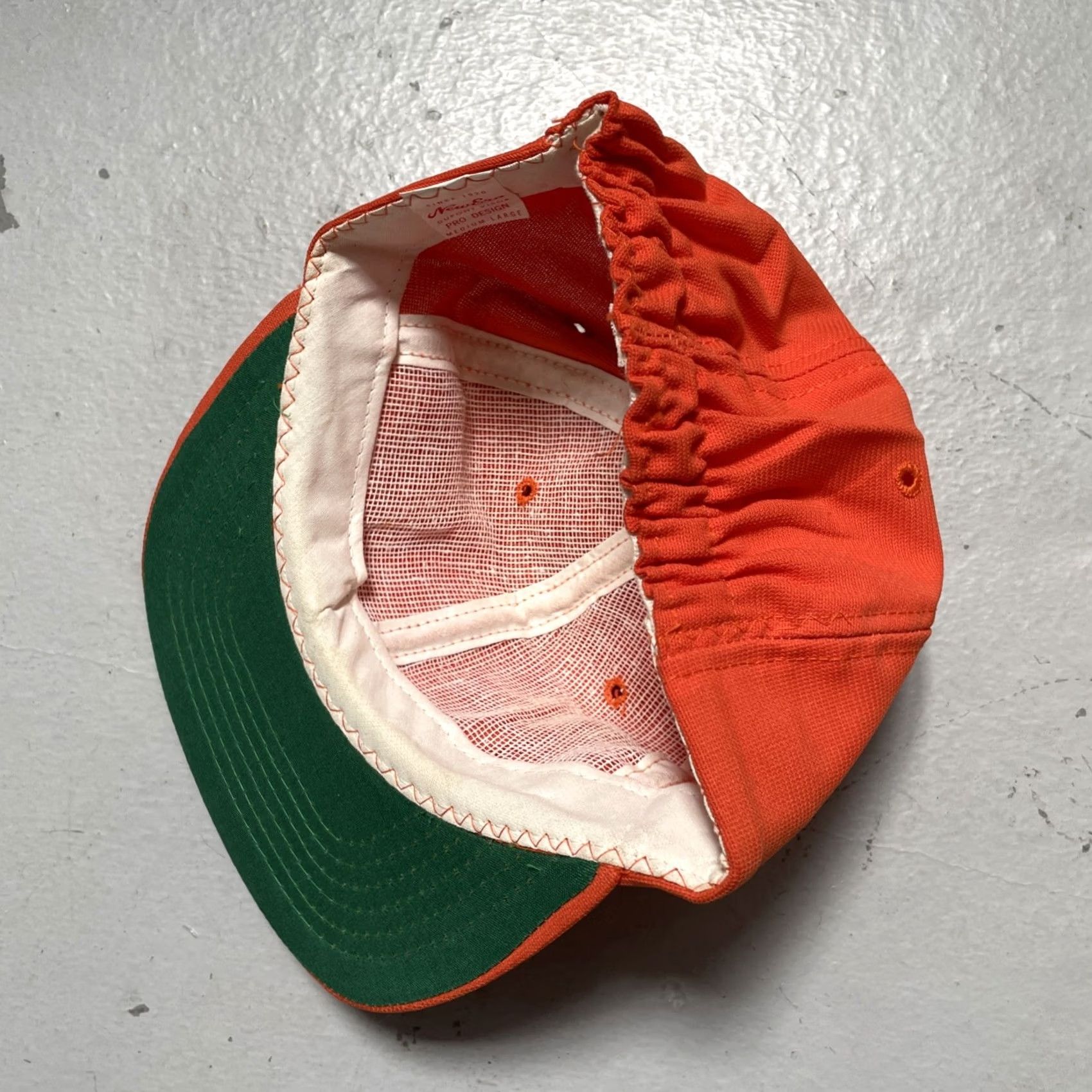New Era VINTAGE New Era Cap Baseball Cap M/L NOS NWOT Orange 80s Motocross Racing Cars Bikes Honda Japan Americana Mens Womens Boys Girls Size ONE SIZE - 6 Thumbnail