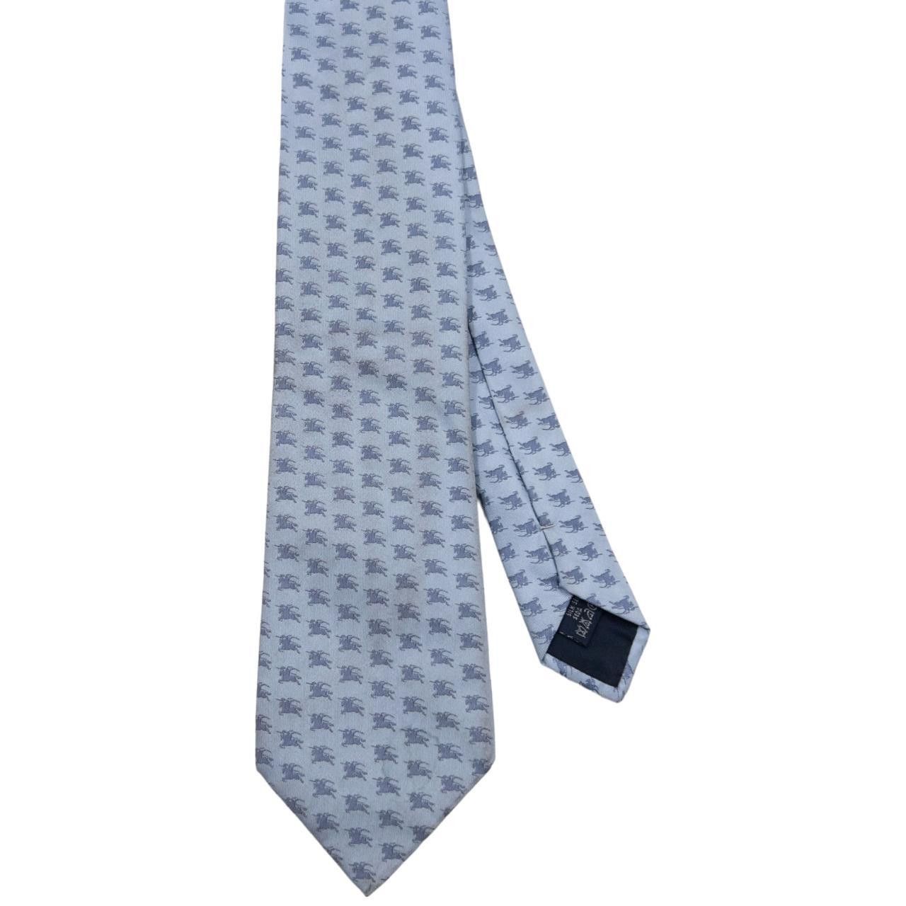 Vintage Burberry Monogram Silk Tie