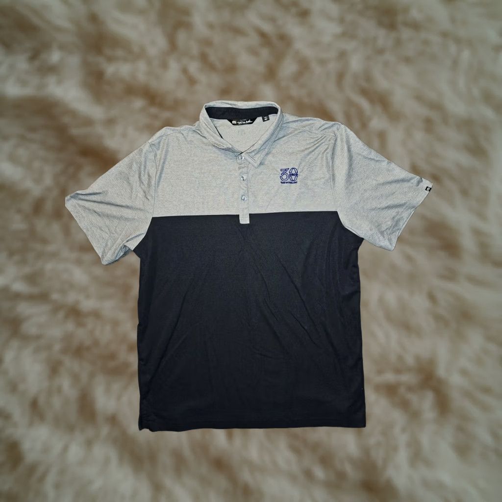 TravisMathew VINTAGE Travis Mathew Polo Shirt Men's 2XL Black Polo Embroidered Arco Sports Golf Size US XXL / EU 58 / 5 - 1 Thumbnail