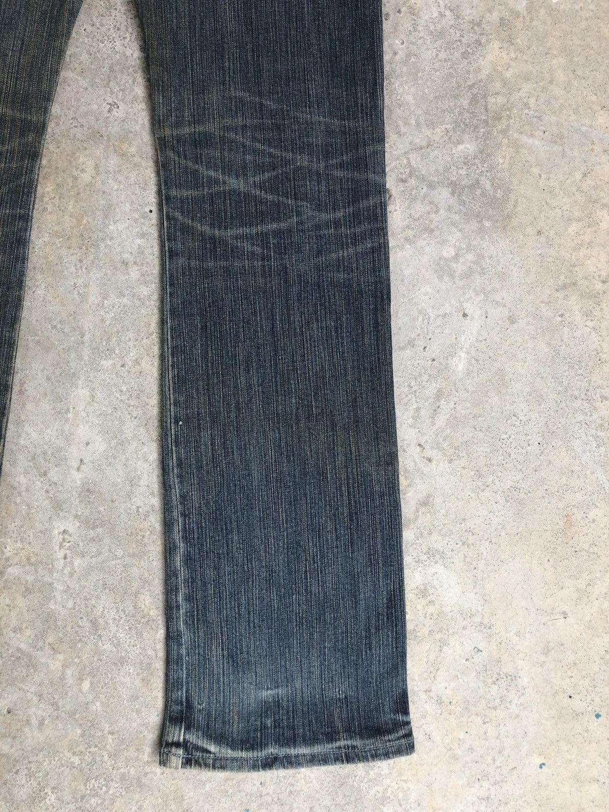Who Decides War Japanese Takeo Kikuchi Flared Jeans Distressed Jeans Size US 31 - 12 Thumbnail