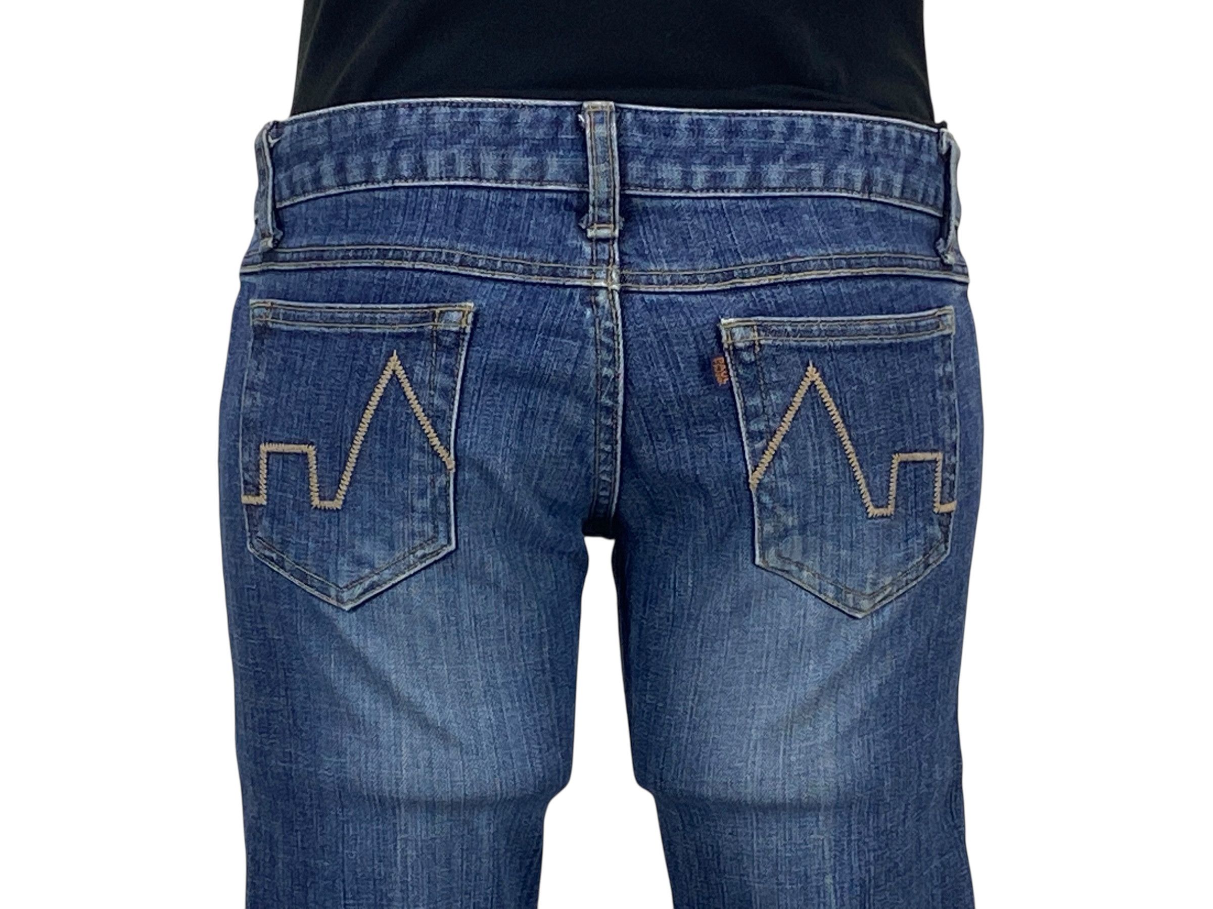Japanese Brand Paul Frank Denim Flare Jeans Size 26" / US 2 / IT 38 - 6 Thumbnail