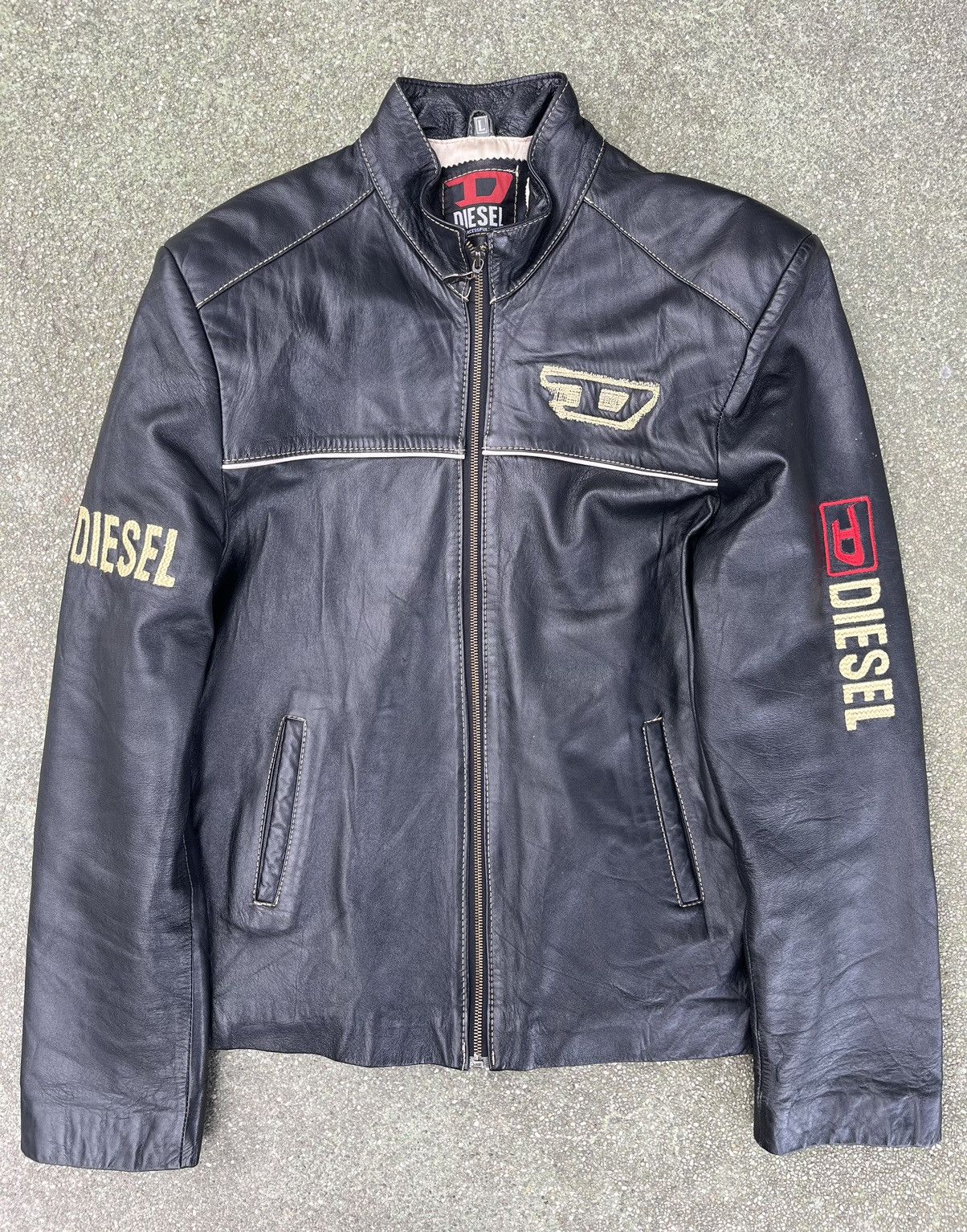 Diesel Diesel logo leather jacket Size US L / EU 52-54 / 3 - 3 Thumbnail