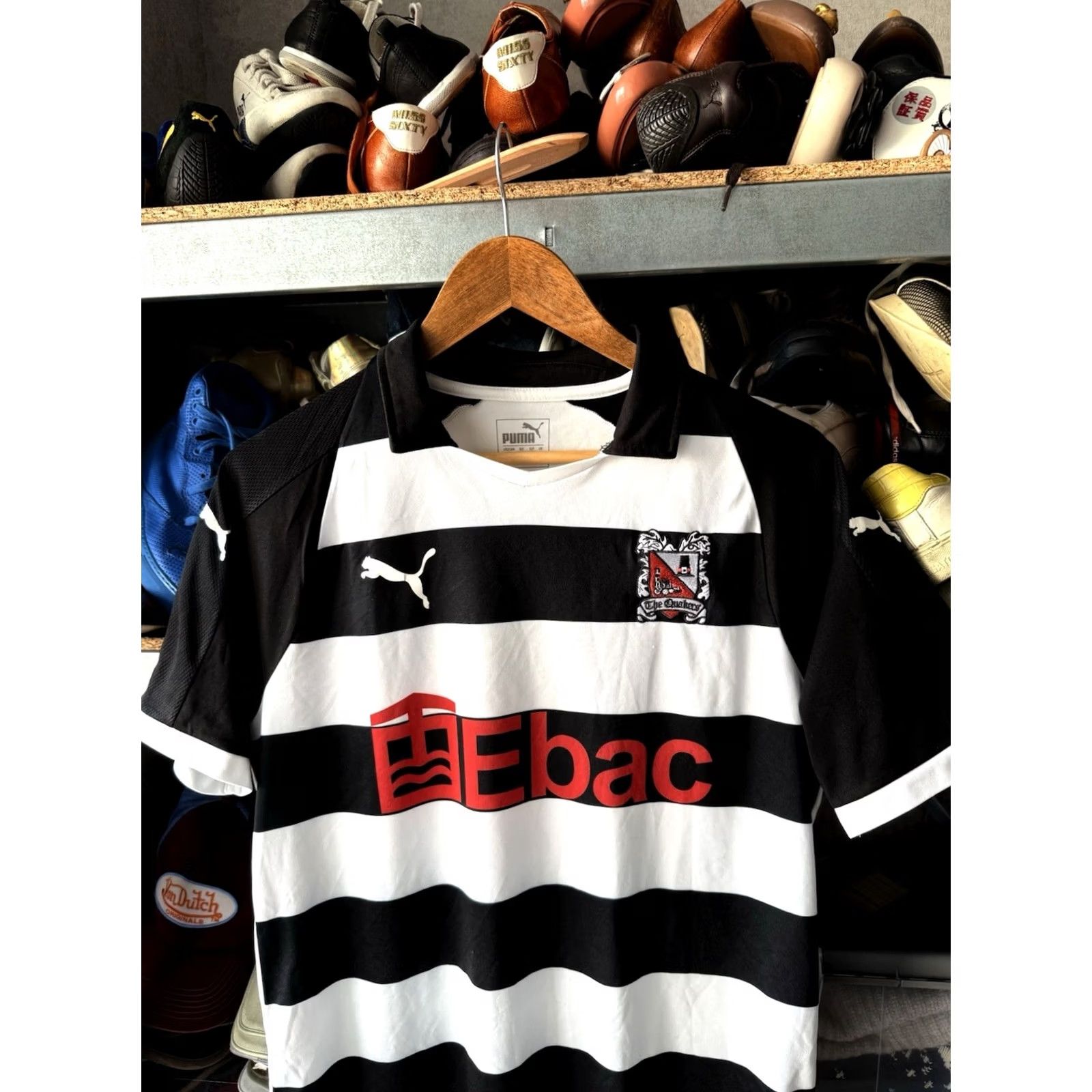 Puma PUMA Darlington Jersey Football Shirt English Soccer Jersey Black M Mens Short Sleeve Size US M / EU 48-50 / 2 - 2 Thumbnail