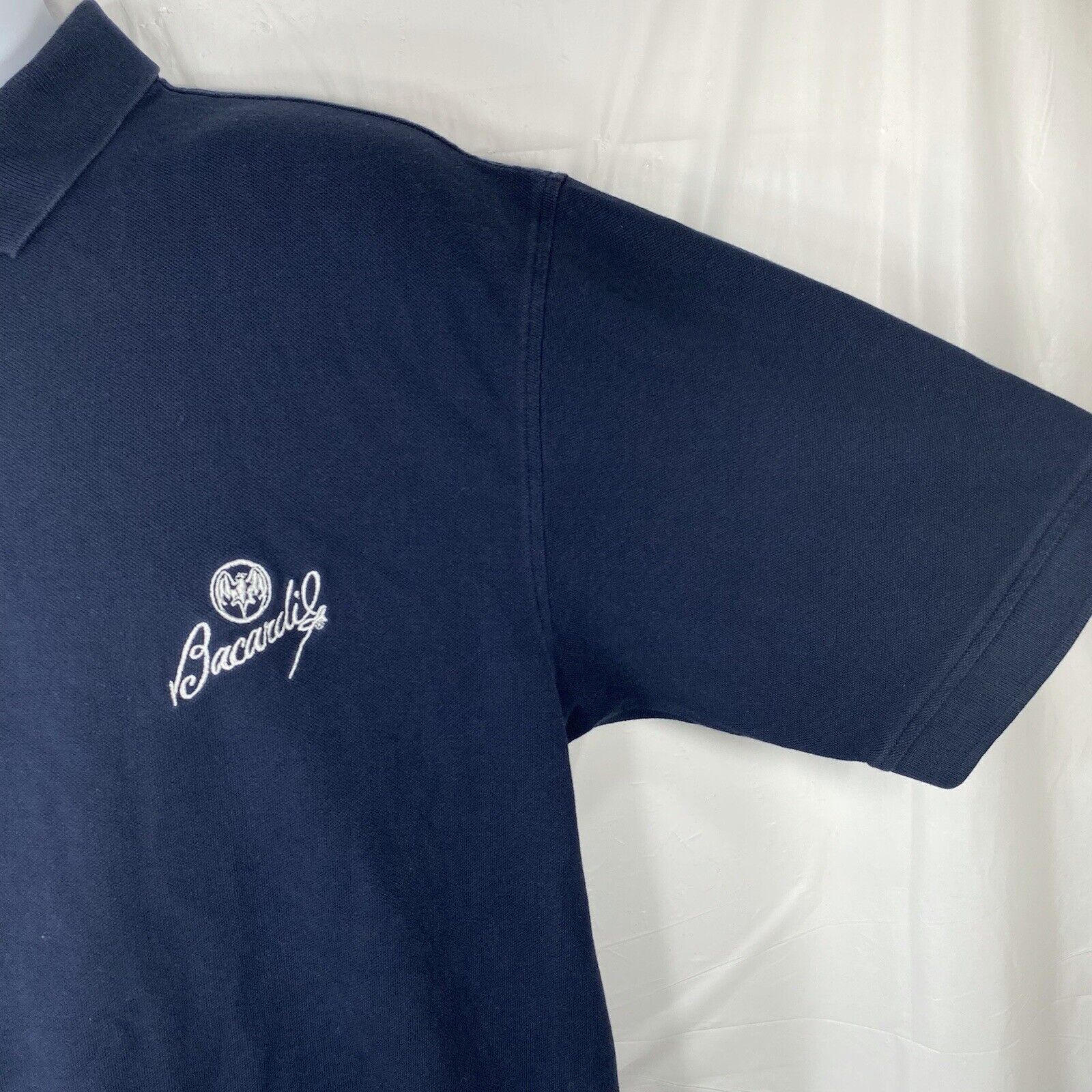 Bacardi Vintage Bacardi Short Sleeve Polo Shirt Embroidered Bat Logo Size US XL / EU 56 / 4 - 4 Thumbnail