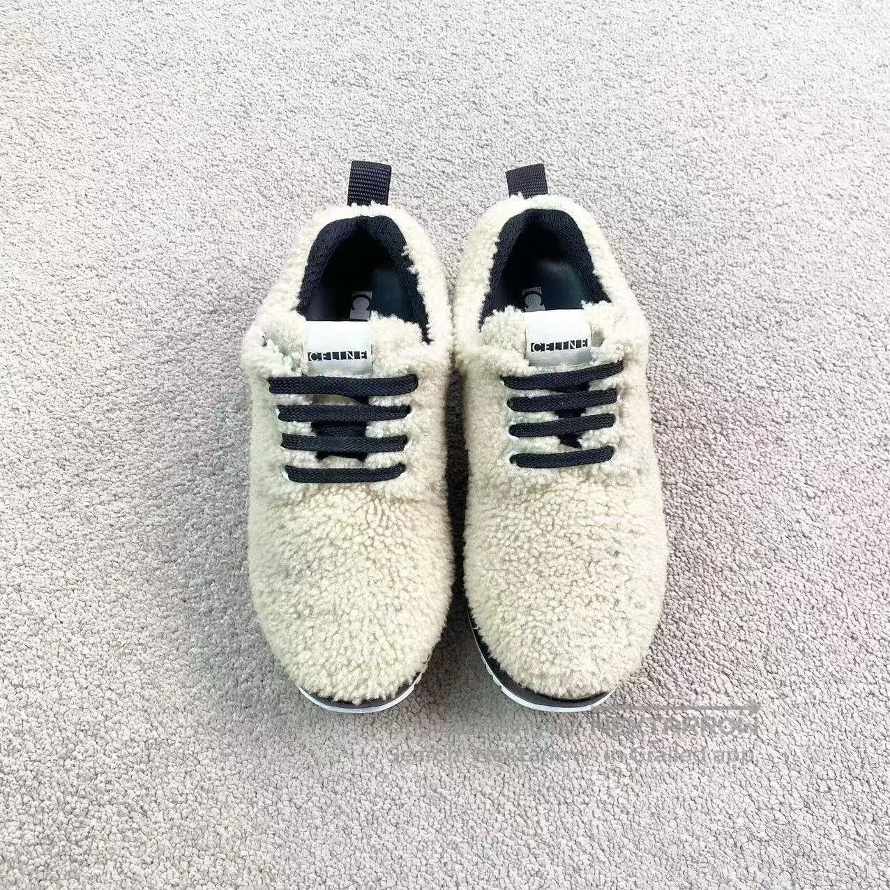 Celine Celine Dee plush platform sneakers| Size US 4.5 / IT 34.5 - 2 Thumbnail