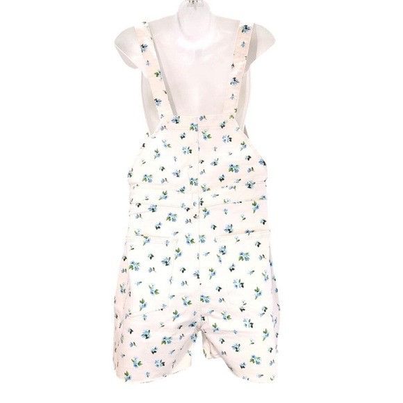 WeWoreWhat Revolve WeWoreWhat Slit Overall ShortsWatercolor Ditsy Ivory Size 34" / US 12 / IT 48 - 5 Thumbnail