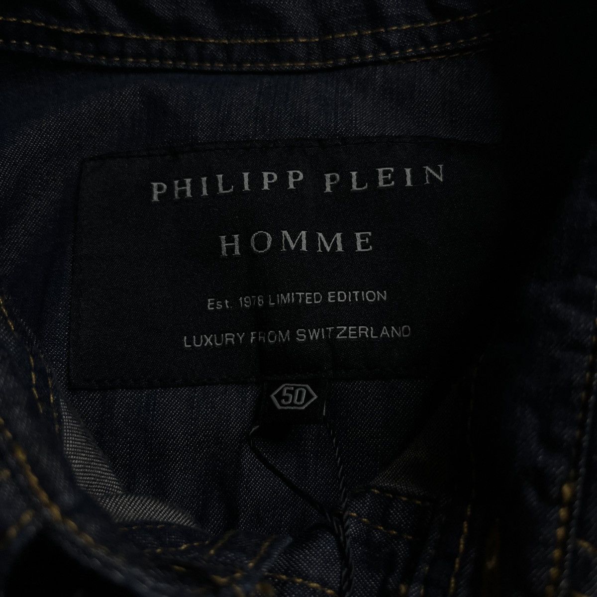 Philipp Plein Philipp Plein “Skully” Button-up Denim Shirt Size US M / EU 48-50 / 2 - 8 Thumbnail