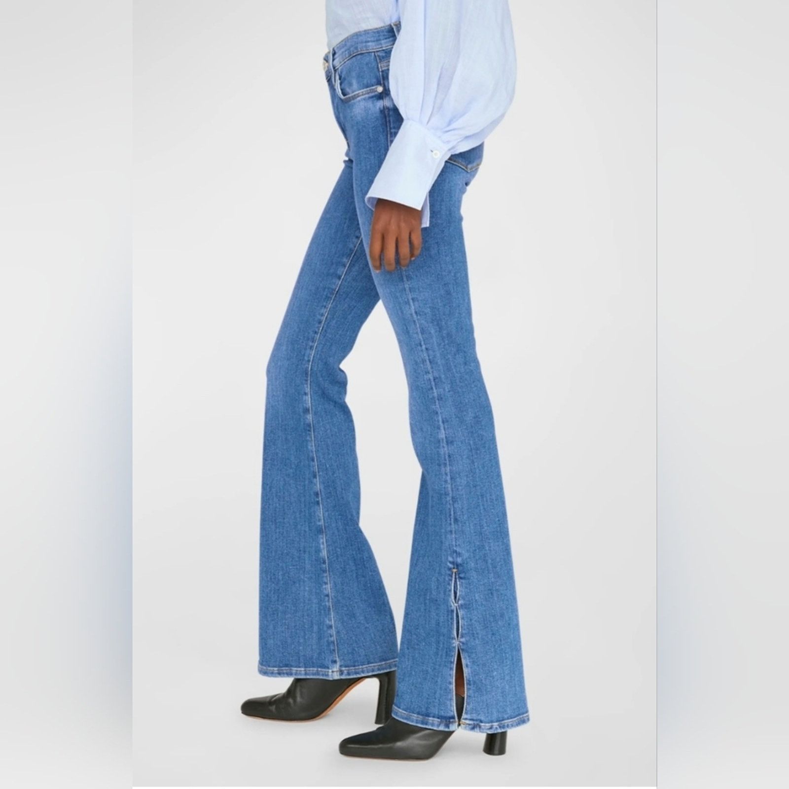Frame FRAME LE HIGH FLARE JEANS SAMSON SIZE 24 BNWT Size 24" / US 00 / IT 34 - 4 Thumbnail