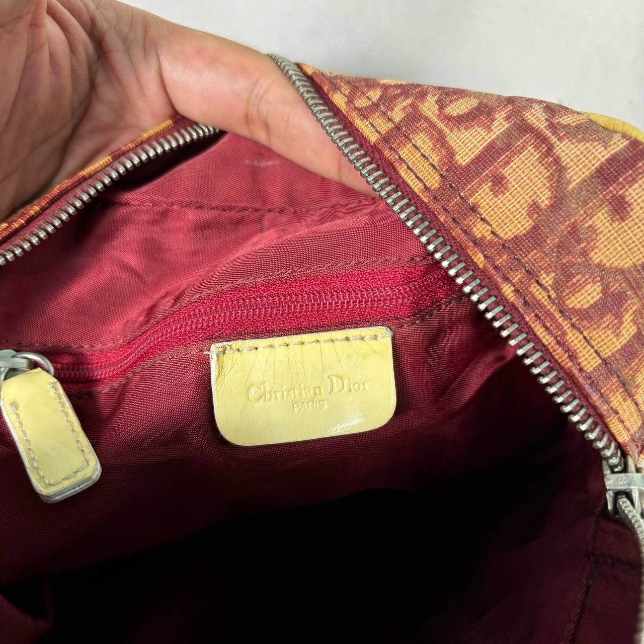 Dior Dior Vintage Trotter Messenger Bag No 2 Burgundy Galliano Size ONE SIZE - 15 Thumbnail