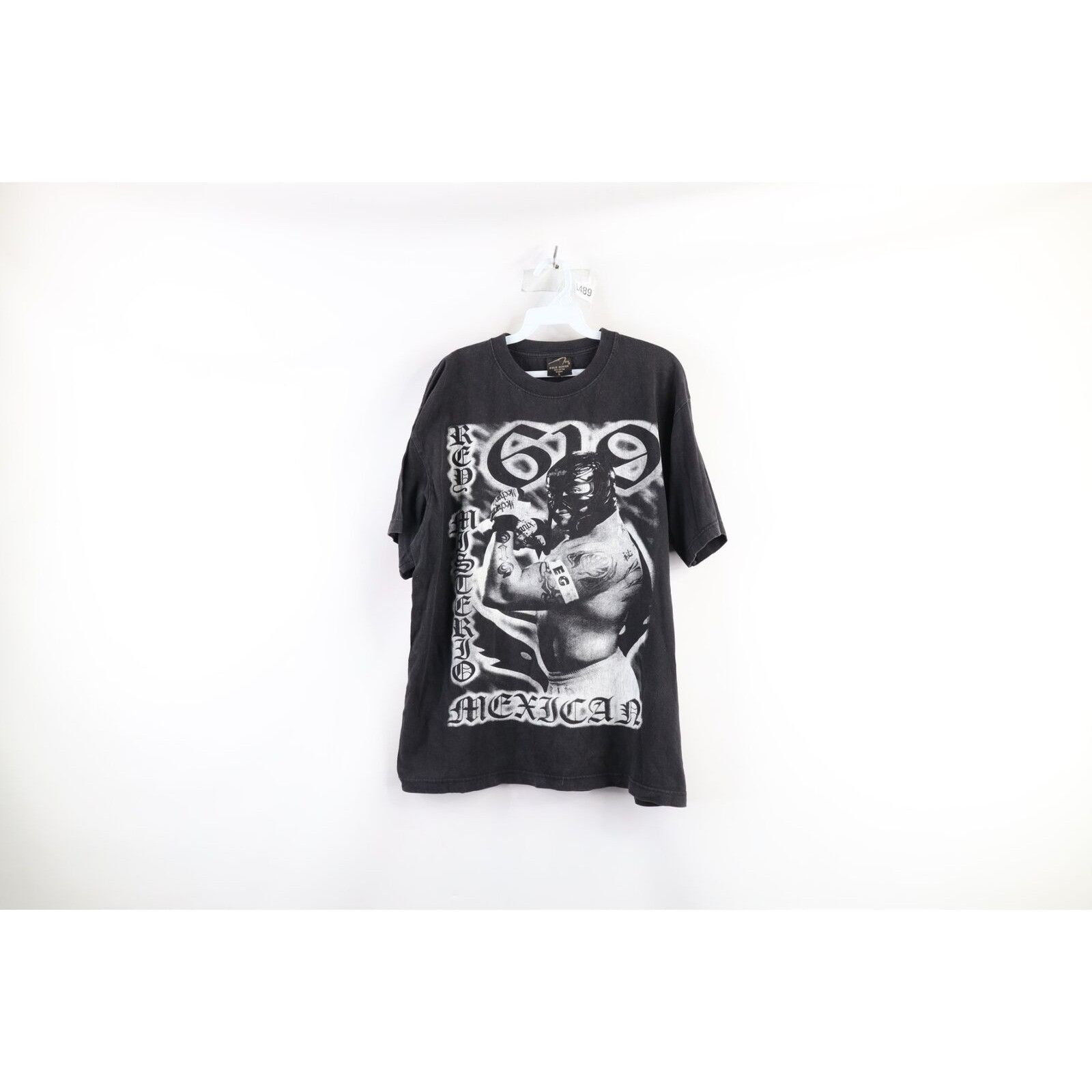 Vintage Vintage 90s Faded Rey Mysterio 619 Mexican Wrestling T-Shirt Size US L / EU 52-54 / 3 - 1 Thumbnail