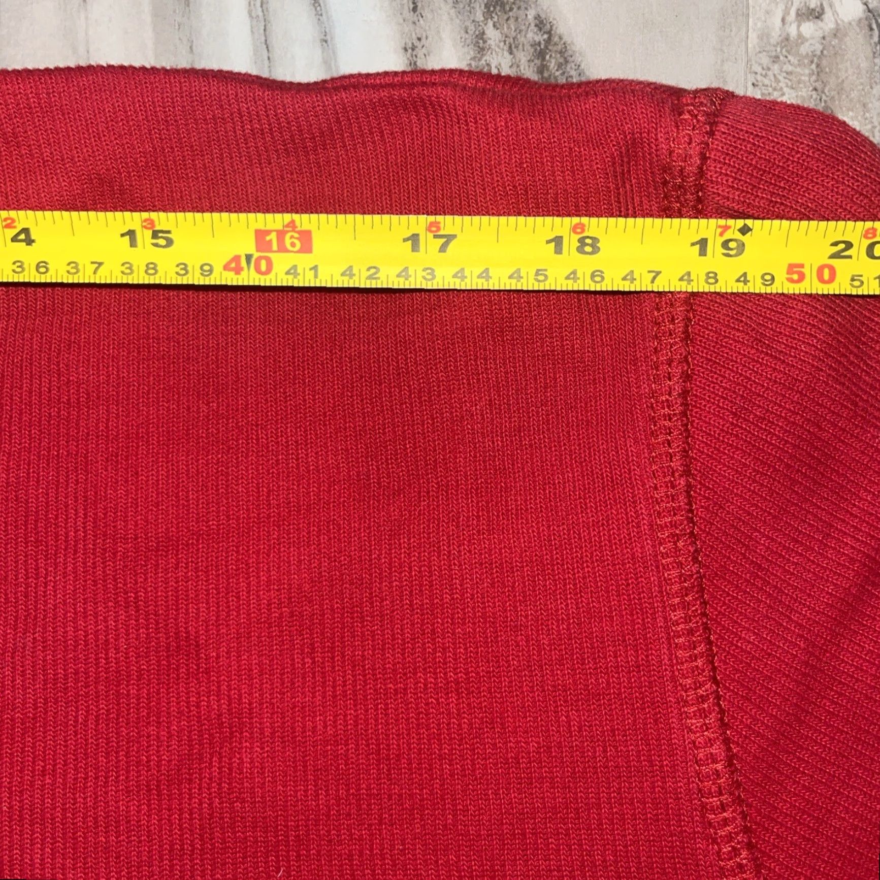 Chaps CHAPS Pullover Shirt Red XL Long Sleeve 1/4 Zip High Neck Cotton Embroidered Logo Men Size US XL / EU 56 / 4 - 6 Thumbnail