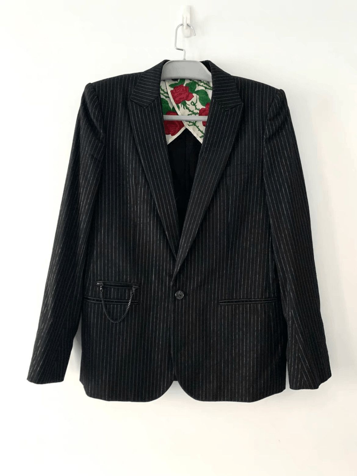 Number (N)ine Sz 4 Number Nine 06SS Rose Patch Stripe Jacket-2508 Size US XL / EU 56 / 4 - 2 Thumbnail