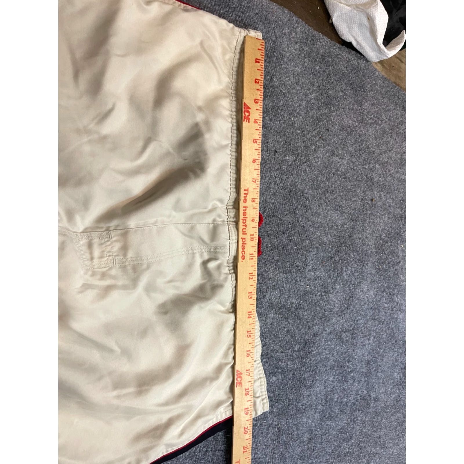 Vintage Islander Swim Trunks Mens L Beige Bottom Solid Sports Trunks Mens Beachwear Size US 33 - 4 Thumbnail