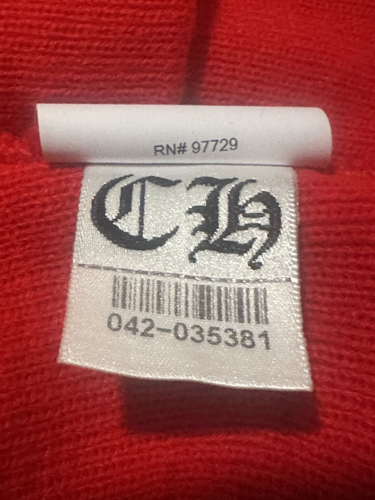 Chrome Hearts Chrome Hearts Red Beanie Size ONE SIZE - 9 Thumbnail