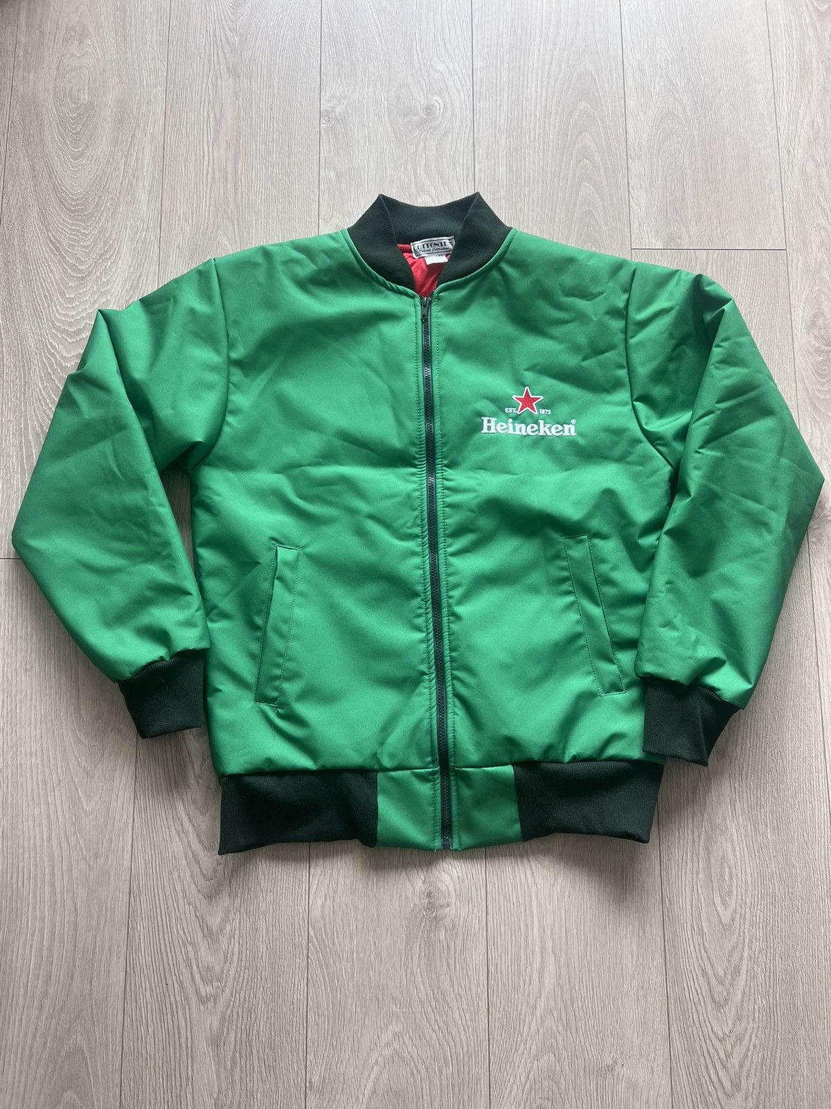 Vintage 90s Heineken Bomber Jacket Like New Condition