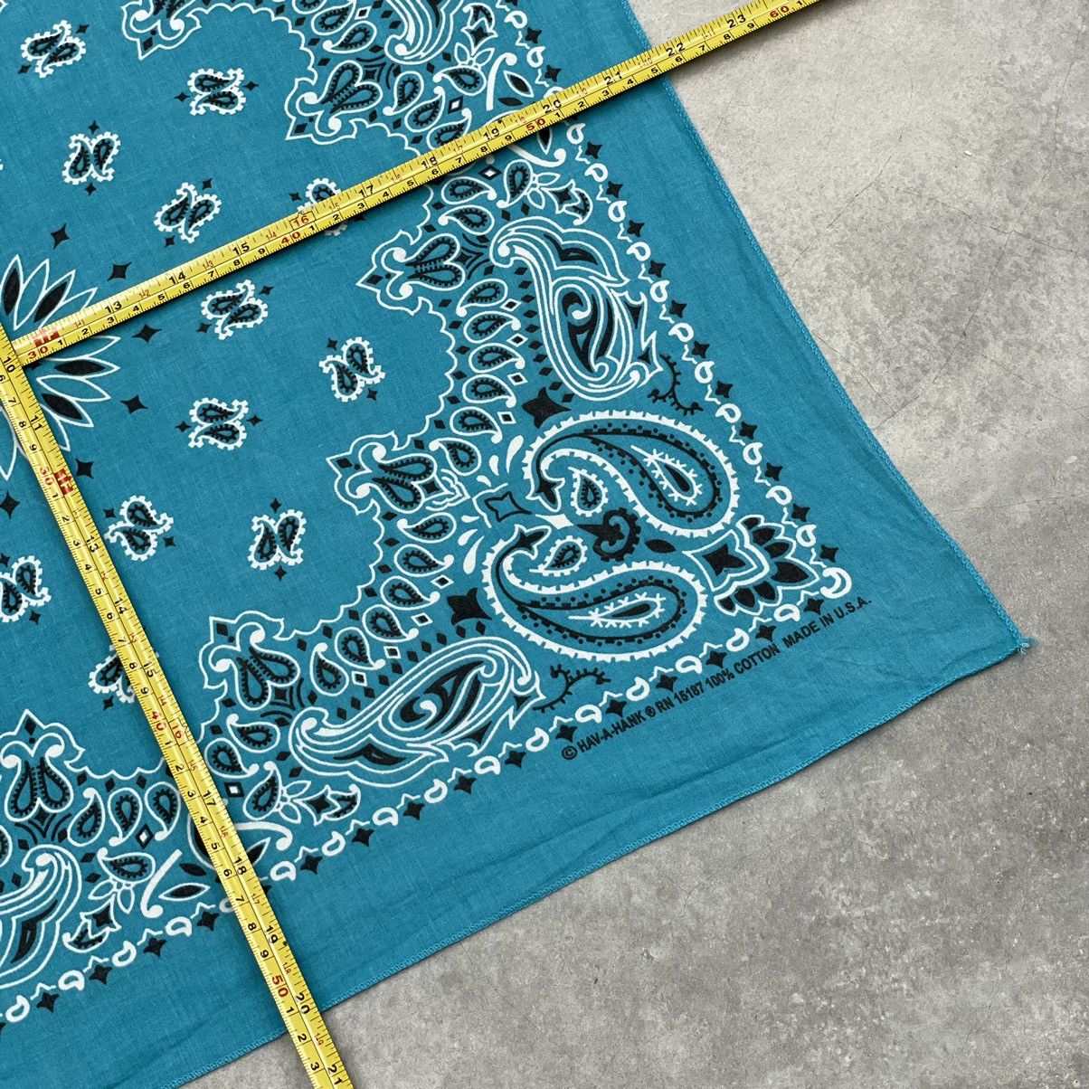 Cowboy Equipment × Vintage Made In USA Have A Hank Handkerchief Bandana Scarf Blue Size ONE SIZE - 3 Thumbnail