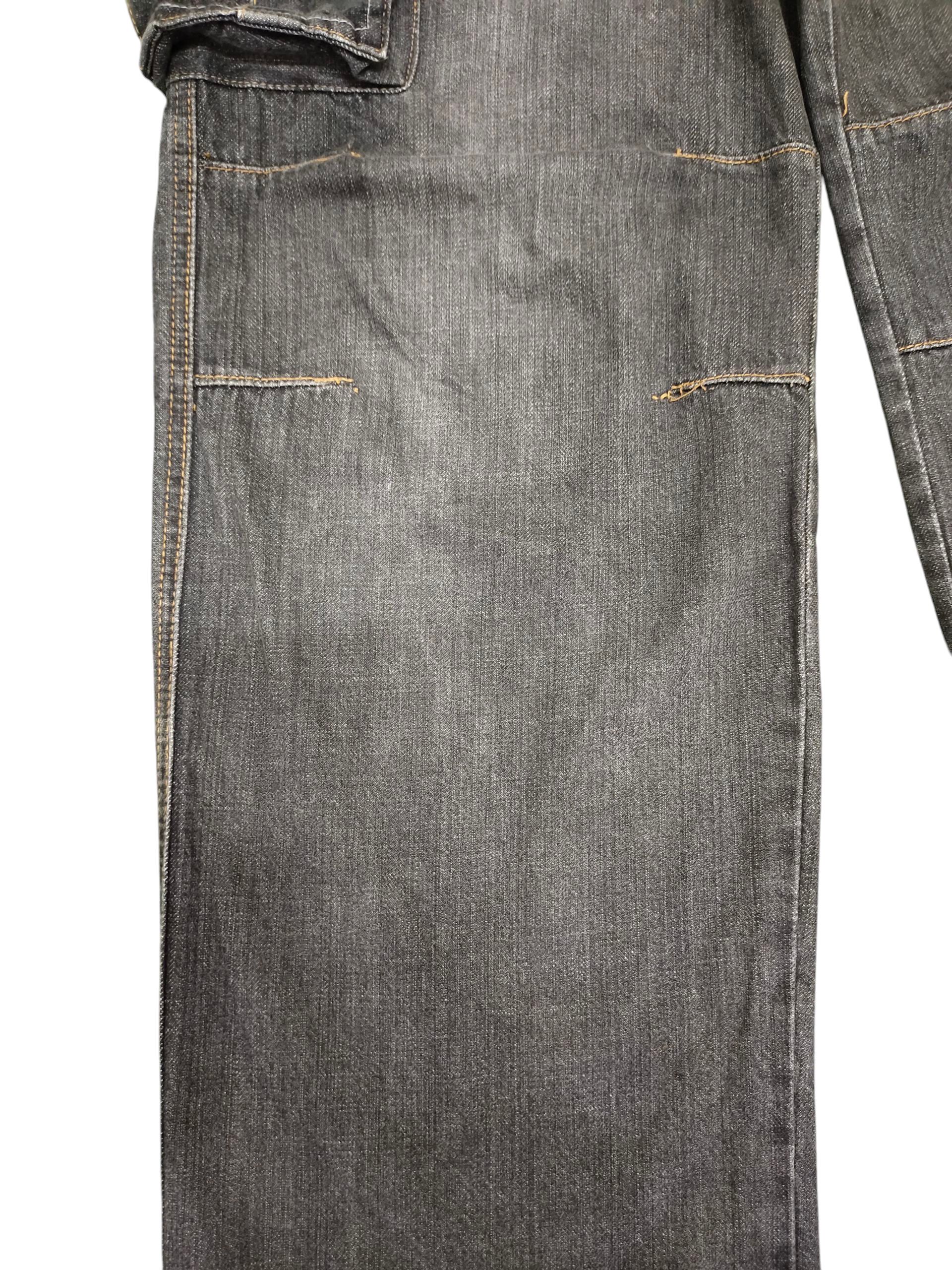 PPFM Vintage Y2k Pjs Surf Embroidered Cargo Baggy Denim Pants Size US 34 / EU 50 - 4 Thumbnail