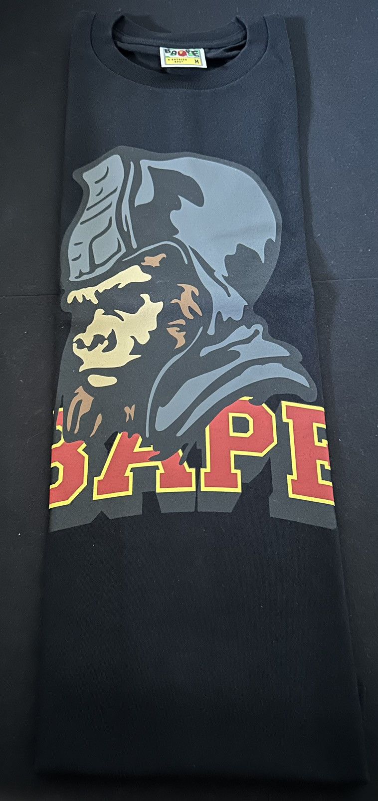 Bape A Bathing Ape General Bape Tee Shirt Black Size M New