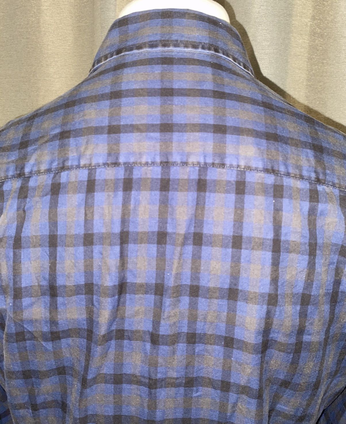 Aquascutum Aquascutum - Shirt - Checked Blue, Black & Grey - Small Size US S / EU 44-46 / 1 - 9 Thumbnail