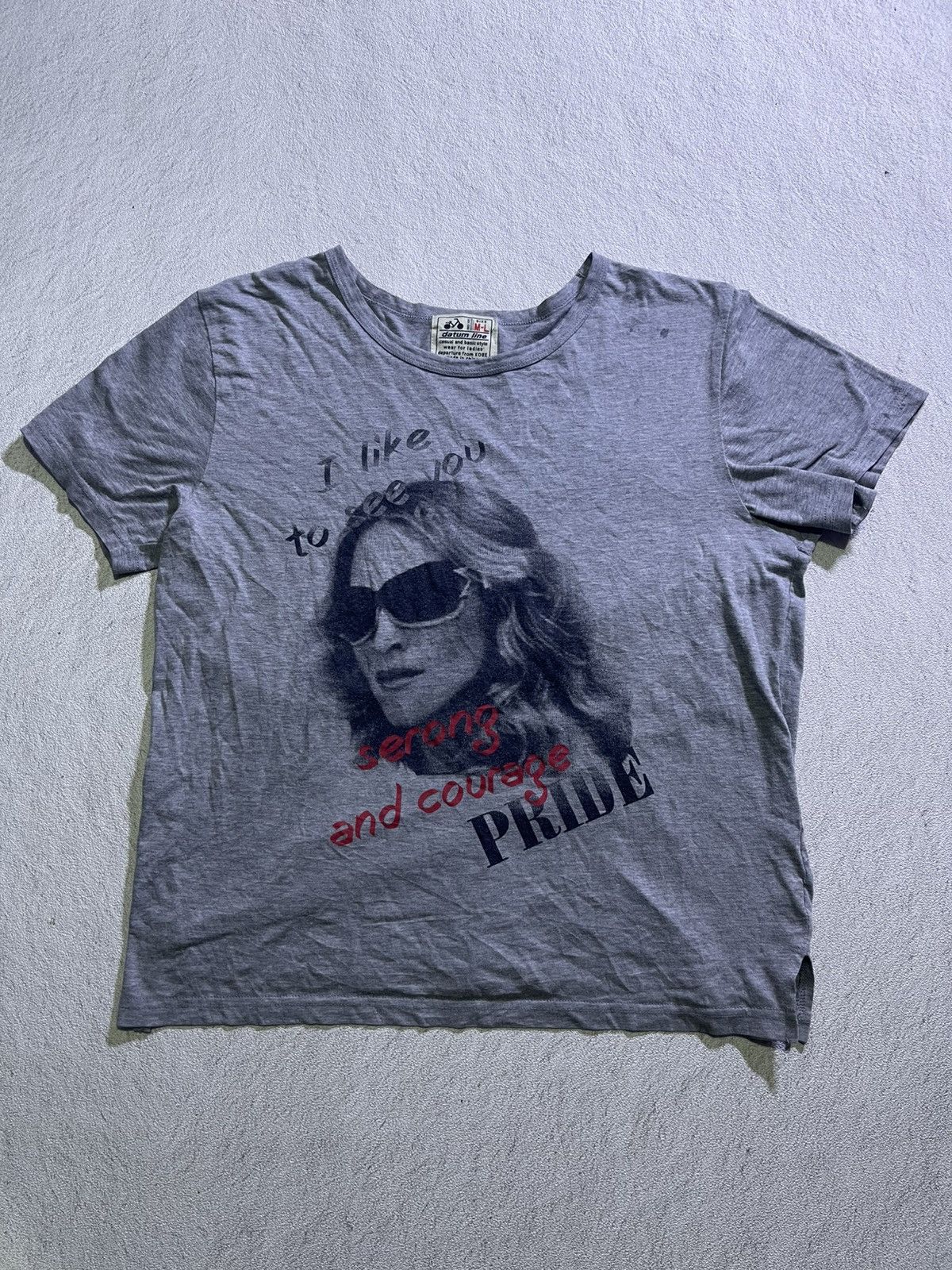 Hysteric Glamour Y2K DATUM LINE short tshirt hysteric style Size M / US 6-8 / IT 42-44 - 1 Thumbnail