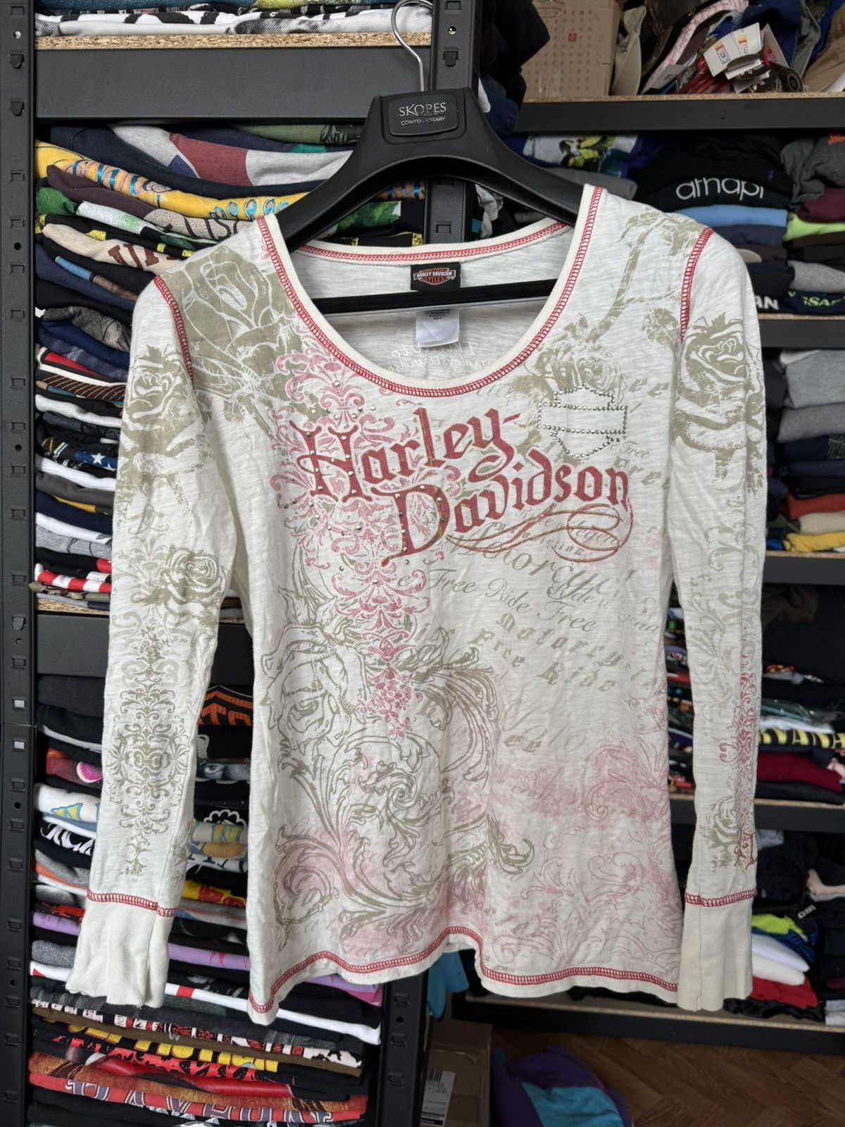 Vintage Vintage Harley Davidson long sleeve wmns Size M / US 6-8 / IT 42-44 - 1 Thumbnail