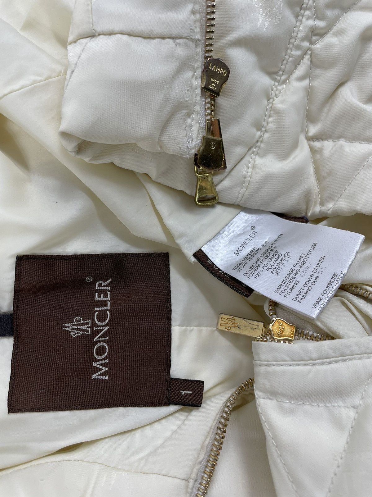Moncler × Moncler Gamme Bleu RARE VTG MONCLER Multi Logo Fur Neck / Sleeve Puffer Down Jacket Zip Parka Size S / US 4 / IT 40 - 16 Thumbnail