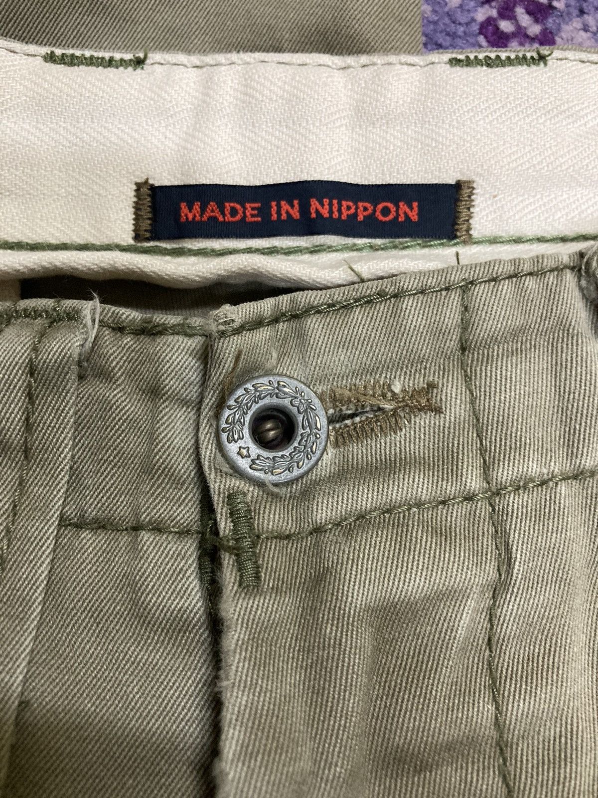 Kapital Reworked Blue Way Khaki Patchwork Pants Size US 32 / EU 48 - 17 Thumbnail