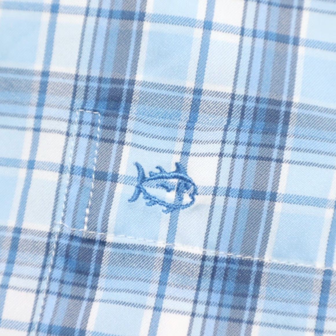 Southern Tide Southern Tide Shirt Blue 2XL Men Brrr Nylon Plaid Long Sleeve Button Down Regular Fit Size US XXL / EU 58 / 5 - 6 Thumbnail