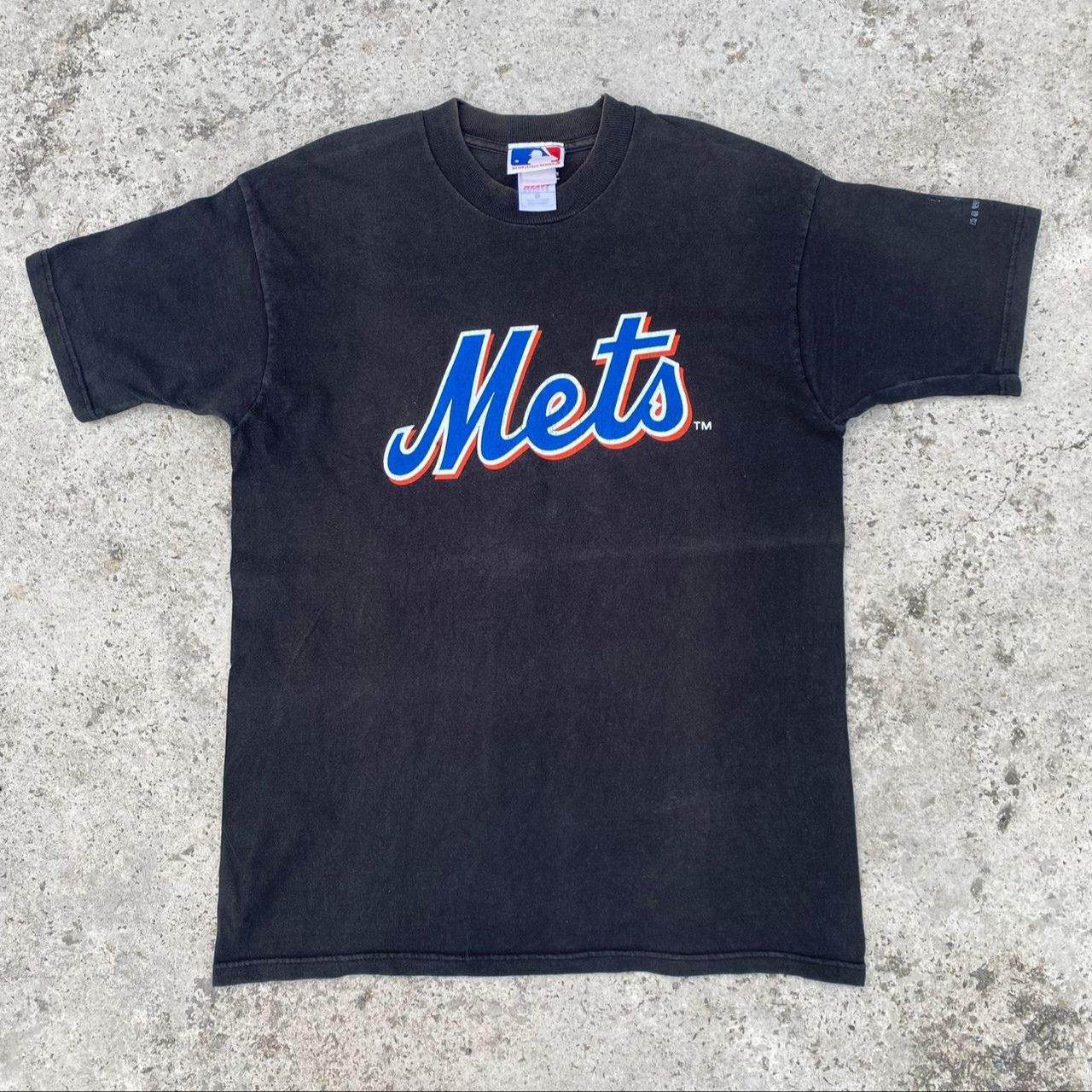 MLB Vintage 90s Major Leaque Basketball Mets Ordenez Tshirt Size US L / EU 52-54 / 3 - 1 Thumbnail