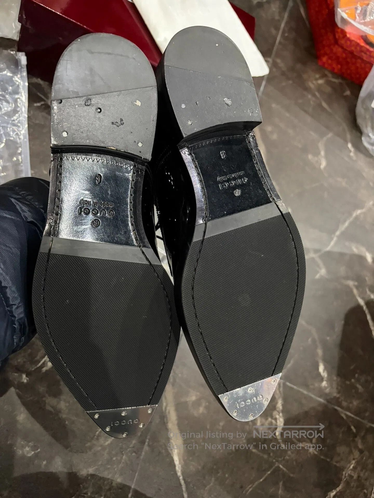 Gucci Gucci Men's Patent Leather Low. Size US 8 / EU 41 - 6 Thumbnail