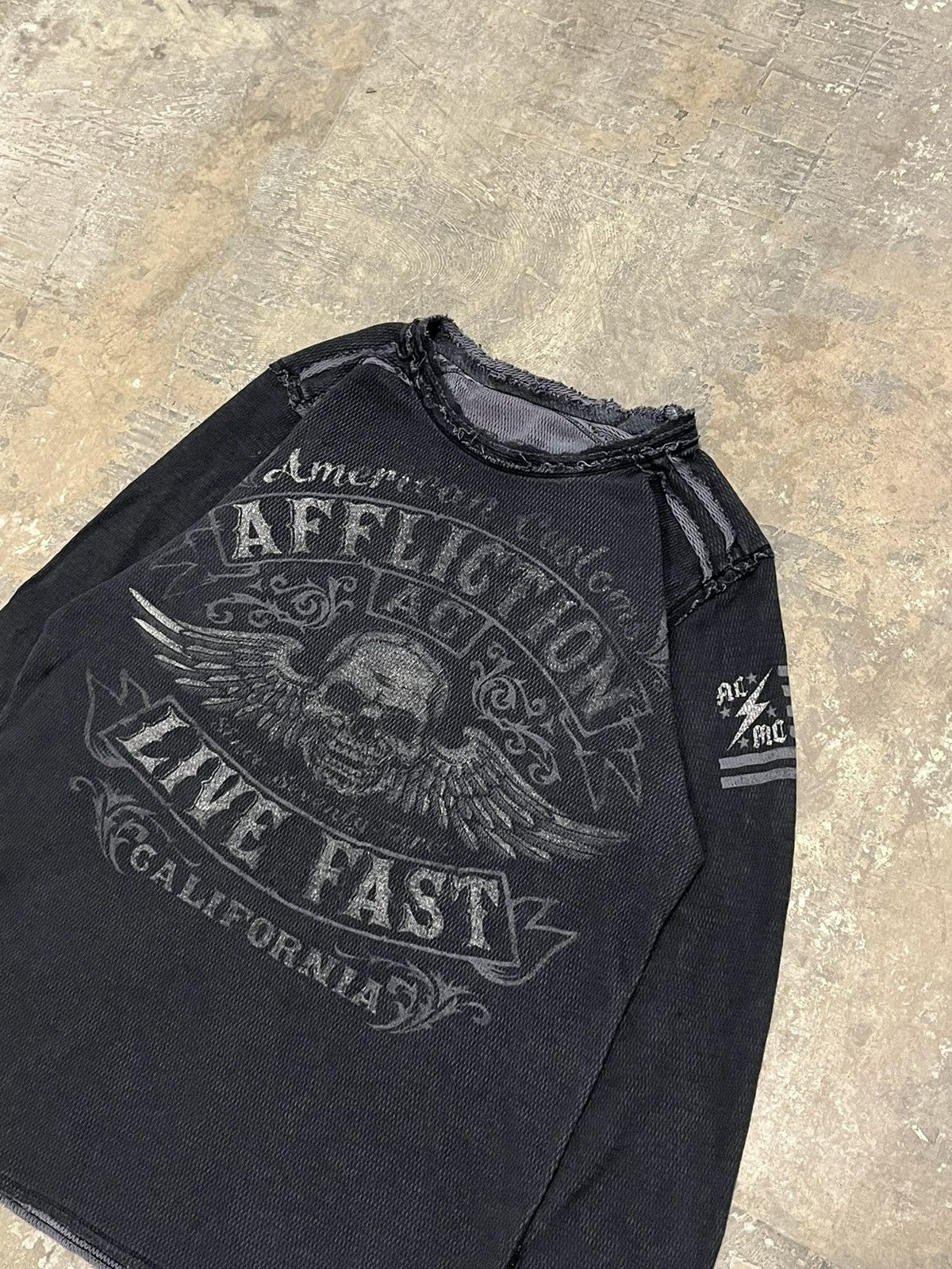 Affliction Affliction thermal long-sleeve grunge y2k opium cybery2k Size US L / EU 52-54 / 3 - 5 Thumbnail