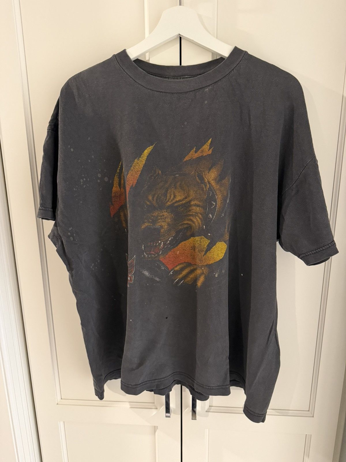 Vintage American Biker – Vintage Tee (Hawg Hill Cycle Back Hit) Size US L / EU 52-54 / 3 - 1 Thumbnail