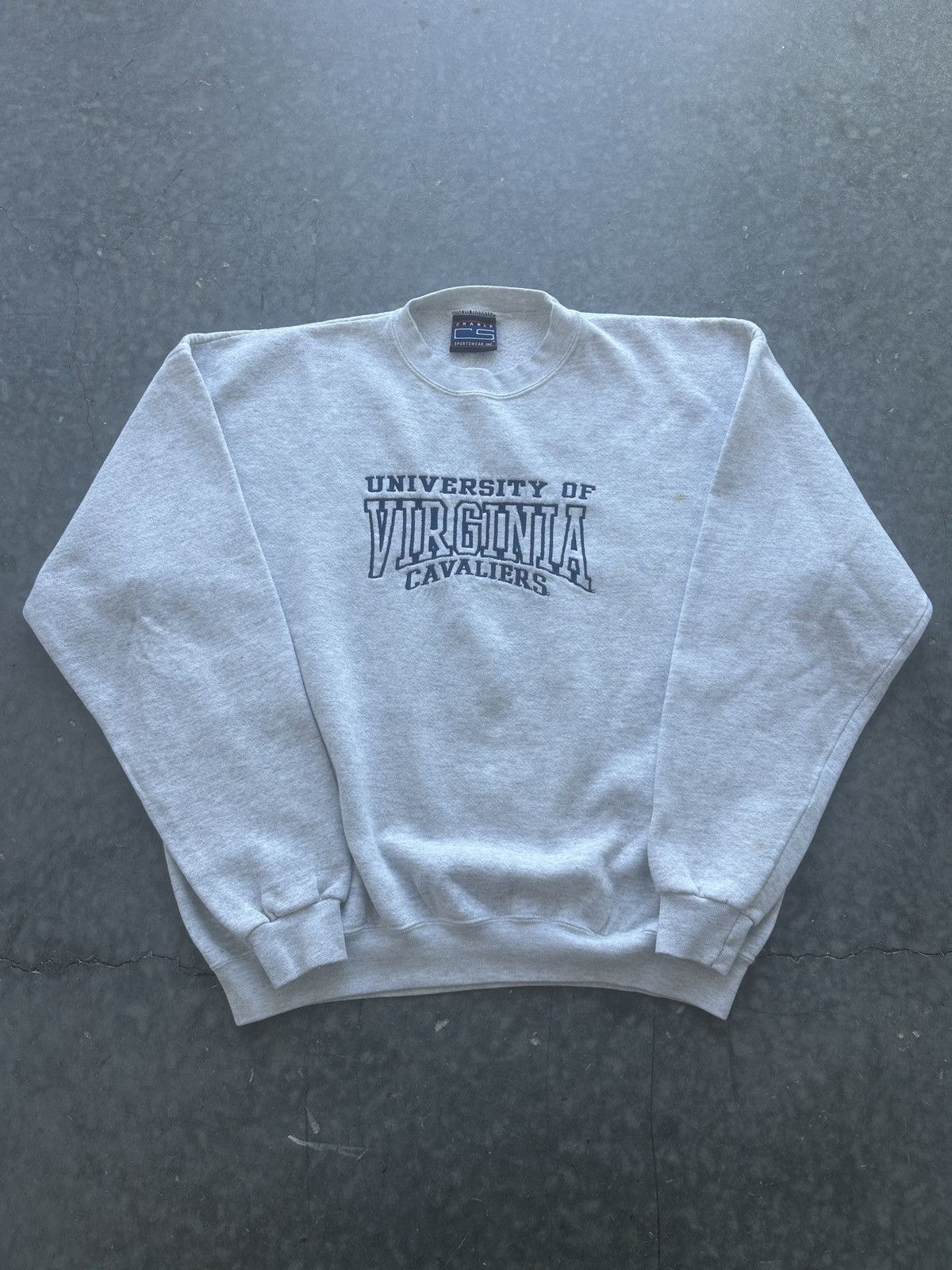 Vintage Vintage 90s Virginia Cavaliers Sweatshirt Embroidered Size US XL / EU 56 / 4 - 1 Thumbnail