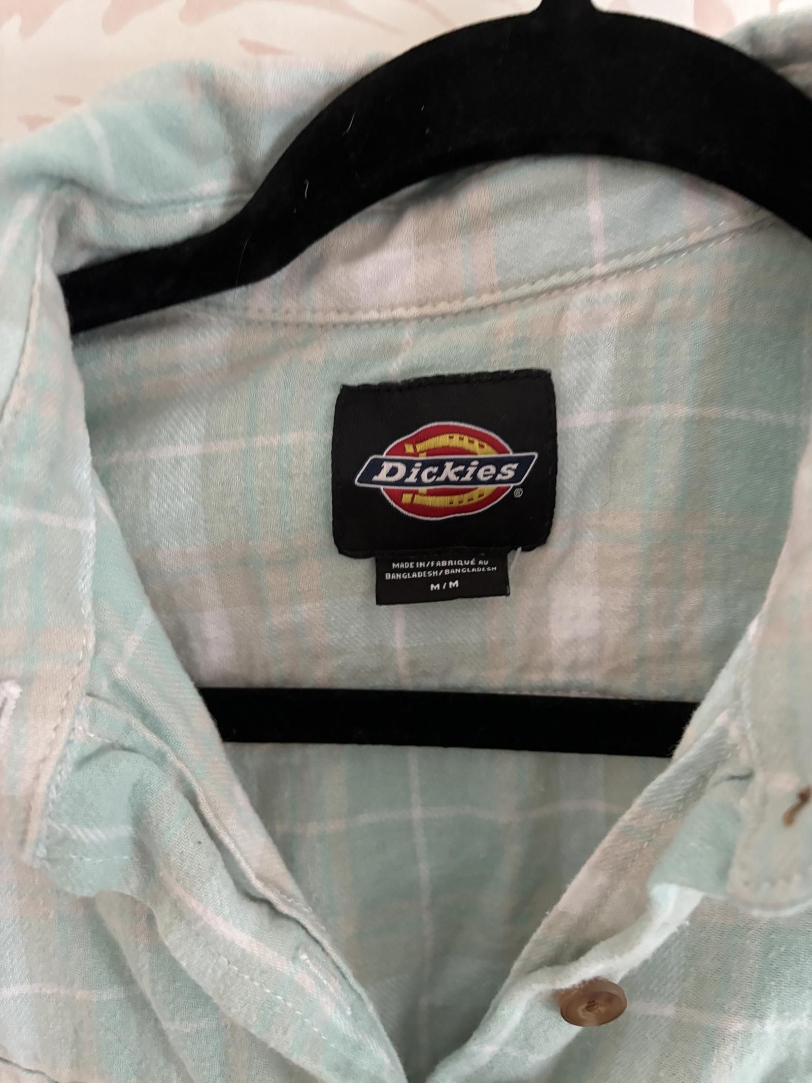 Dickies NEW Dickies Mint Green Plaid Button-Up Shirt Size M / US 6-8 / IT 42-44 - 2 Thumbnail