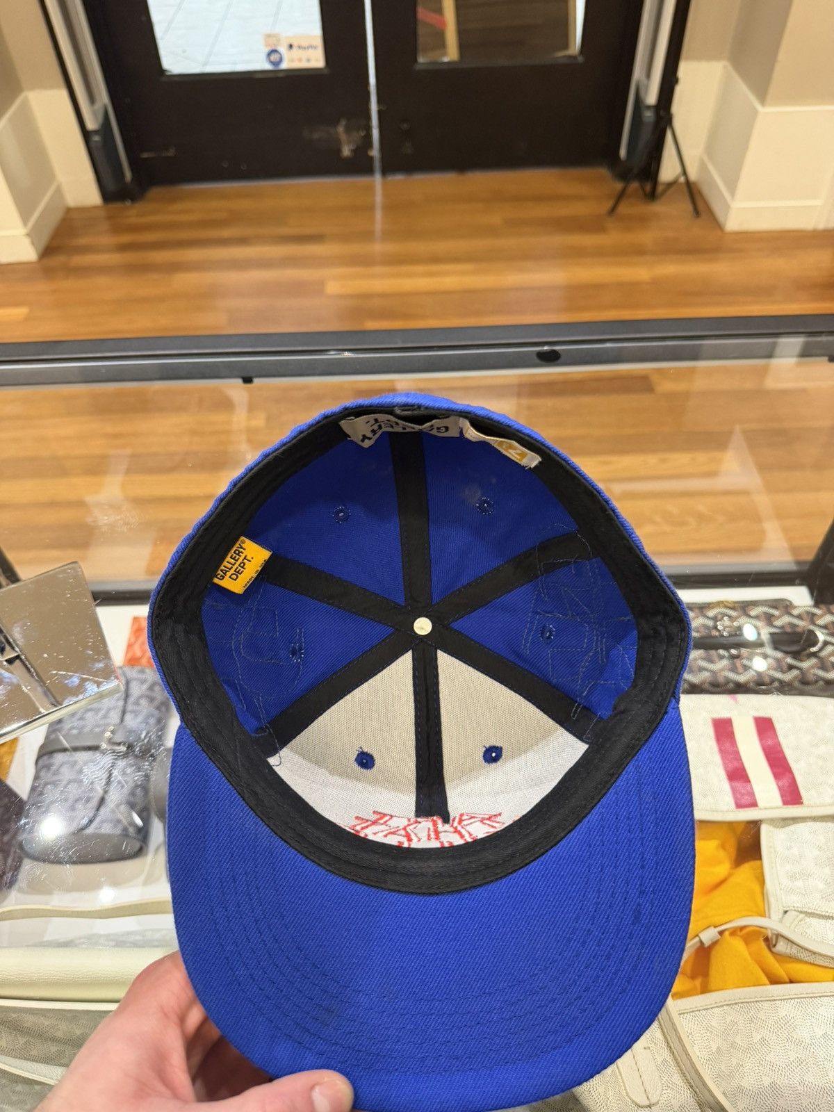 Gallery Dept. Gallery Dept. “Art That Kills” G Patch Fitted Hat - Blue Size ONE SIZE - 6 Thumbnail