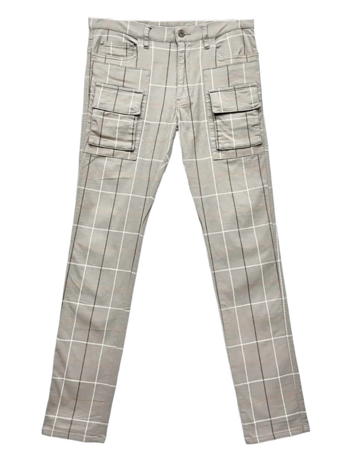 PPFM 💥DOPE🔥PPFM Punk Tartan Plaid Stretch Skinny Bush Pants Size US 29 - 1 Thumbnail