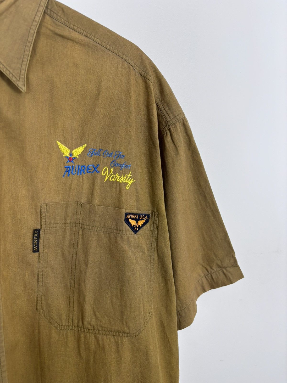 Avirex Vintage Avirex USA Men’s Military Flight Short Sleeve Shirt Size US L / EU 52-54 / 3 - 5 Thumbnail