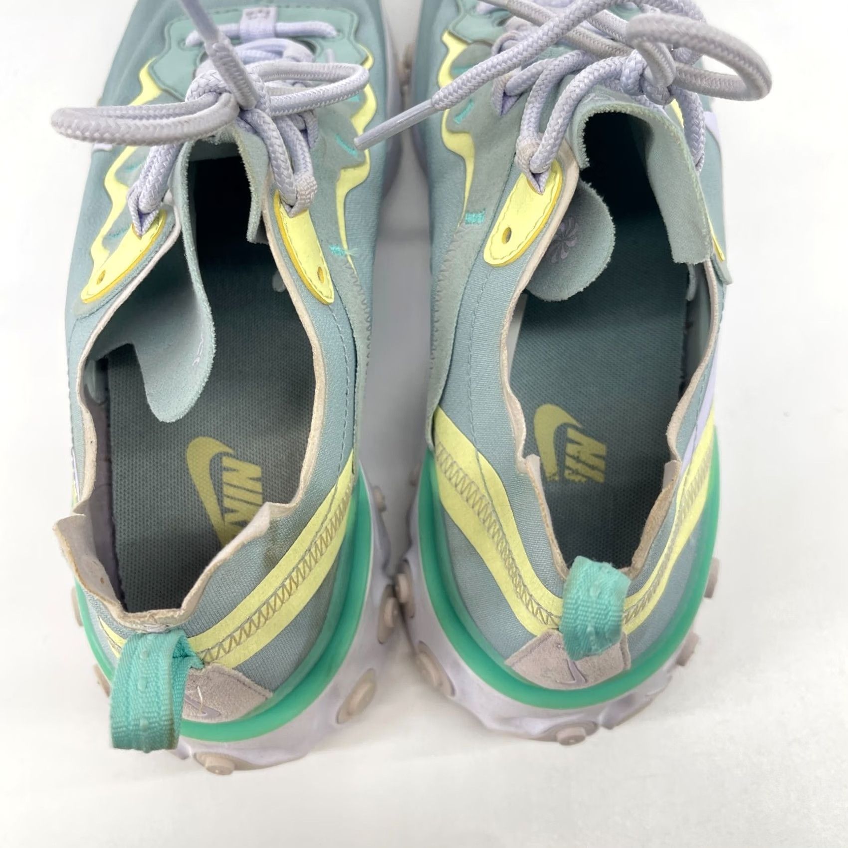 Nike Nike React Element 55 Women's 9.5 Ocean Cube Running Blue Yellow Shoes Size US 10 / IT 40 - 5 Thumbnail