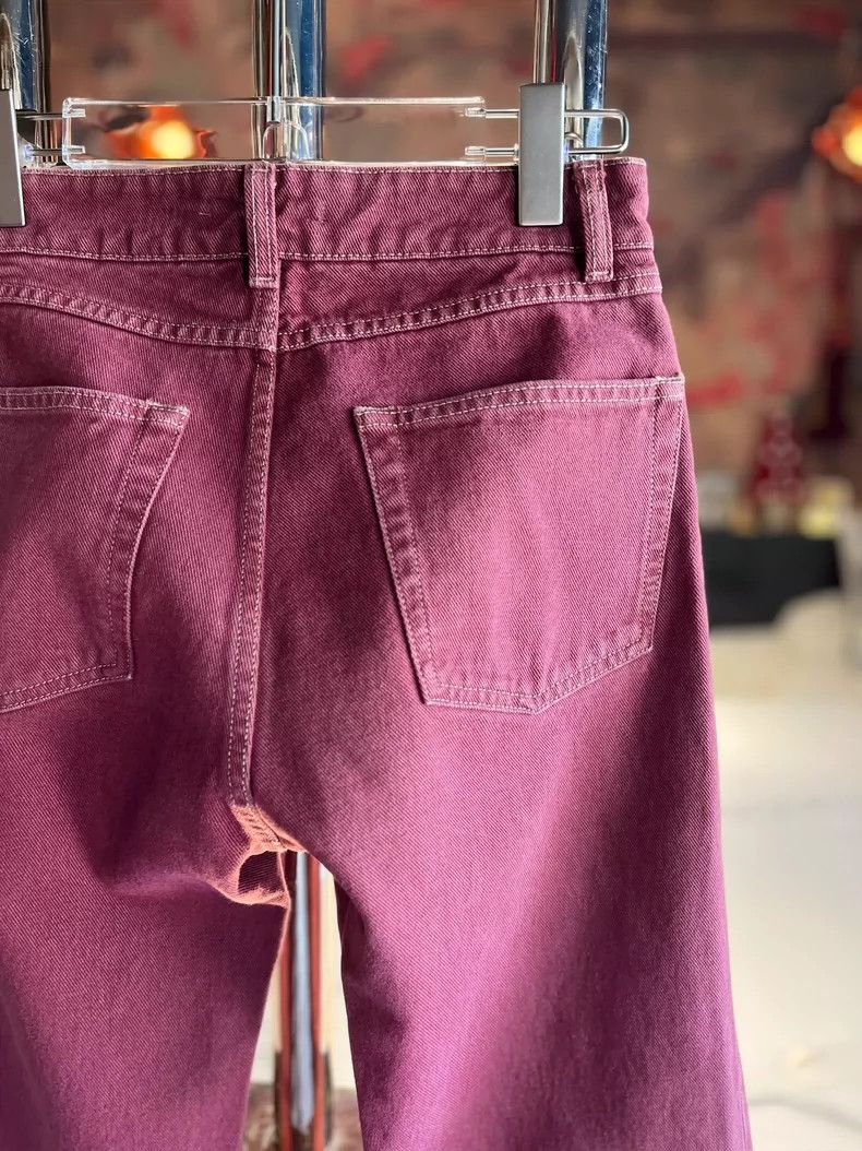 Our Legacy our legacyRed salmon-coloured jeans, high-waisted wide-leg Size US 26 / EU 42 - 3 Thumbnail