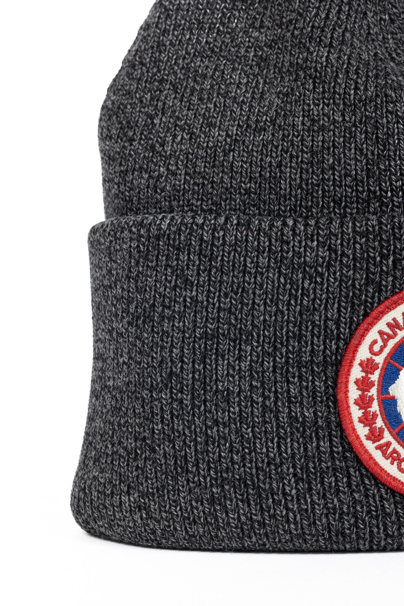 Canada Goose Canada Goose Arctic Black Heather Wool Logo Toque Size ONE SIZE - 3 Thumbnail