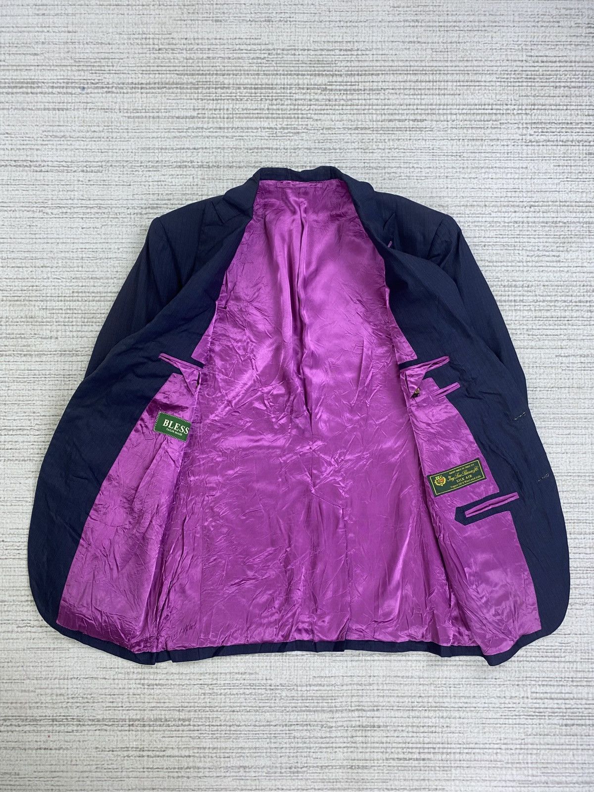 Bless × Loro Piana × Vintage Vintage Bless X Loro Piana Wool & Silk Luxury Blazer Size US S / EU 44-46 / 1 - 7 Thumbnail