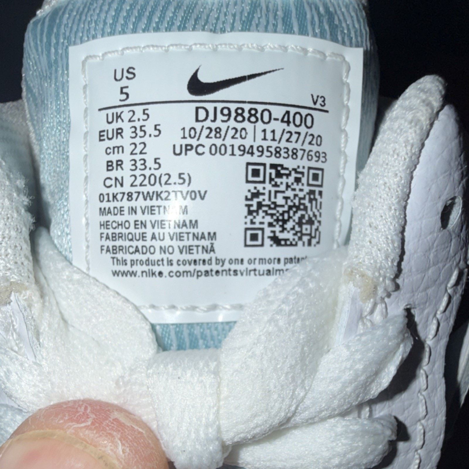 Nike Nike Air Force 1 LXX Glacier Blue/White Women AF1 Size US 5 / IT 35 - 7 Thumbnail