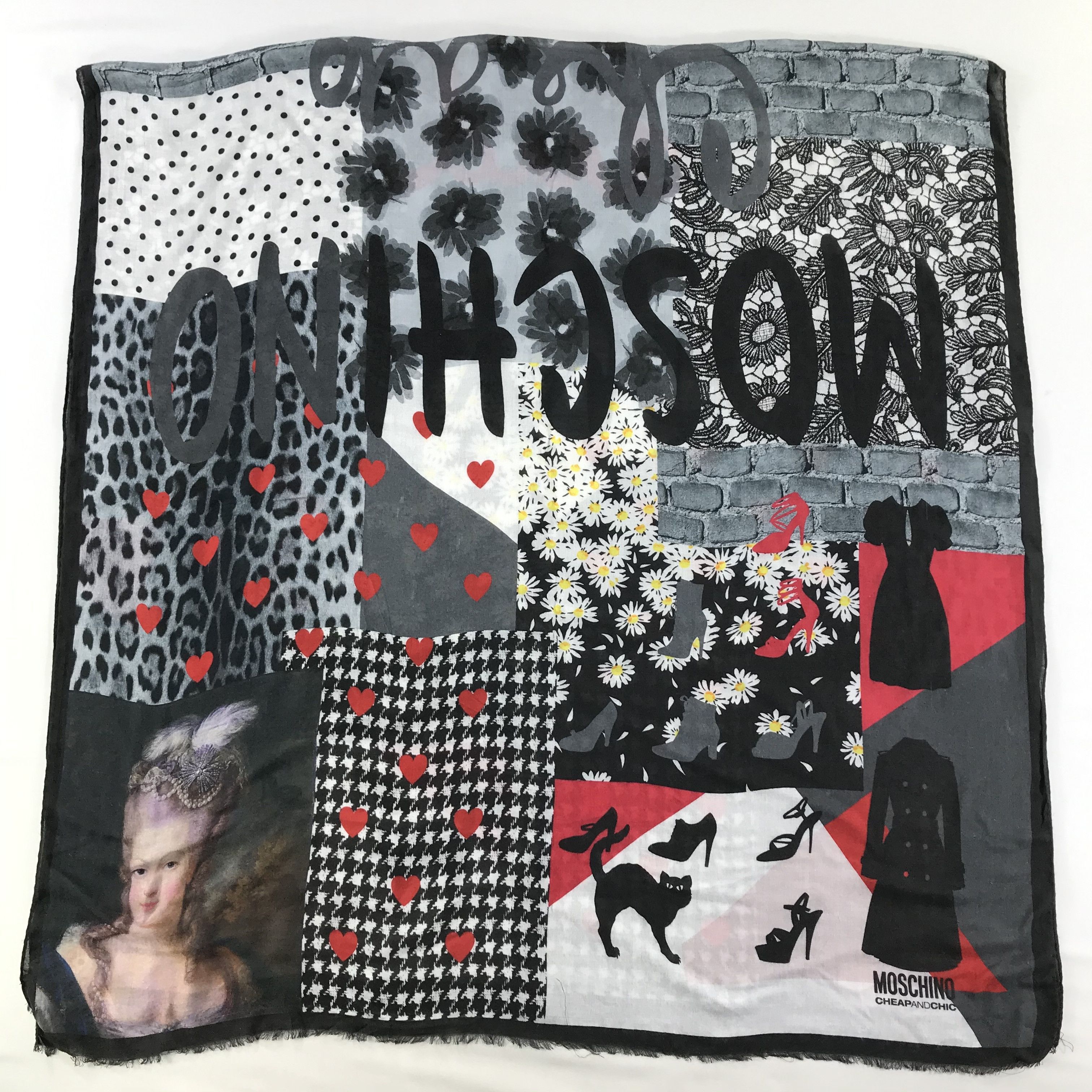 Vintage Moschino Scarf / Muffler / Neckwear - WW2964 Size ONE SIZE - 2 Thumbnail