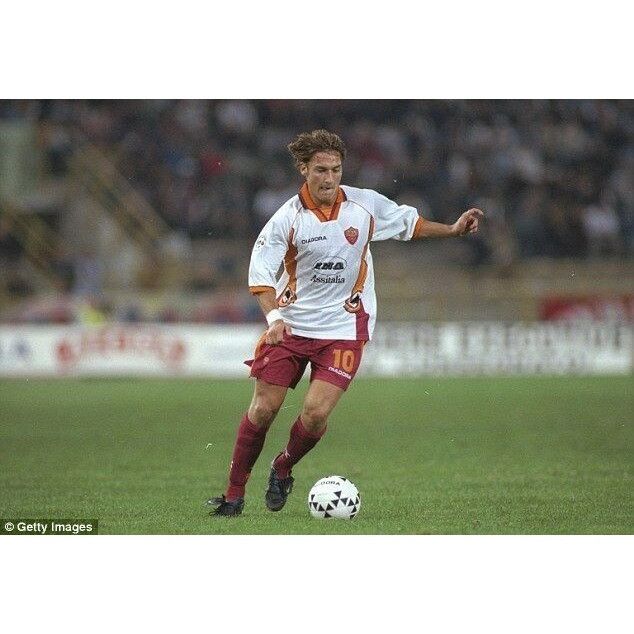 Diadora Totti As Roma Diadora 1997 1998 Away Soccer Jersey Maglia M Size US M / EU 48-50 / 2 - 8 Thumbnail