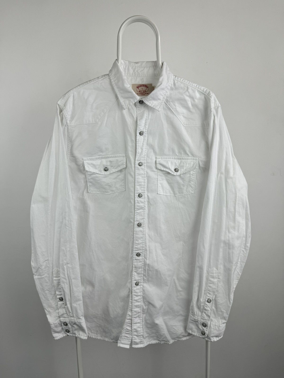 Brooks Brothers × Vintage Brooks & Brothers All Supima Cotton Long Sleeve Shirt Size US L / EU 52-54 / 3 - 1 Thumbnail