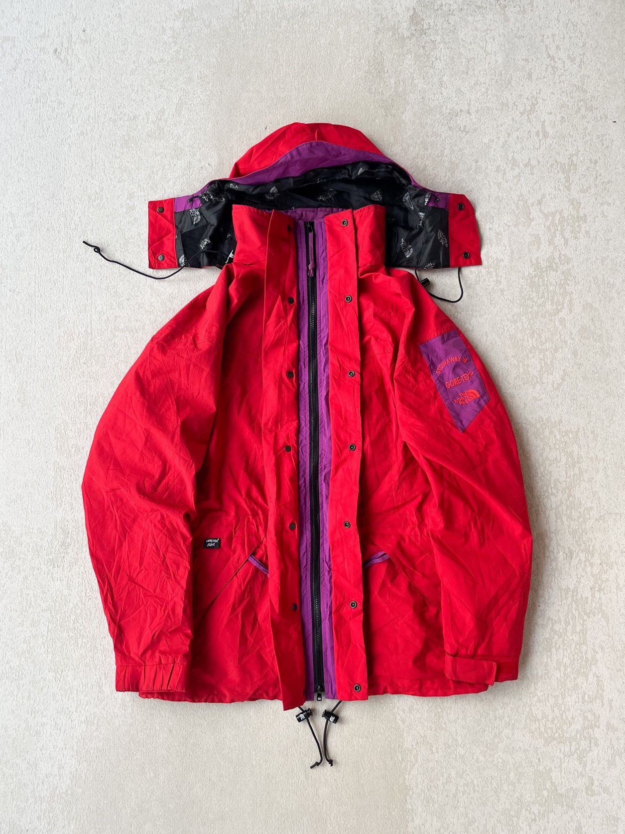 The North Face 90’s TNF Stowaway III Goretex Mountain Outdoor jacket Size US L / EU 52-54 / 3 - 3 Thumbnail