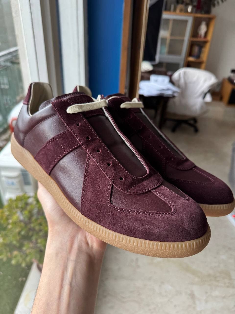 Maison Margiela Maison Margiela Replica GAT Sneaker Deep Red Size US 11.5 / EU 44-45 - 10 Thumbnail